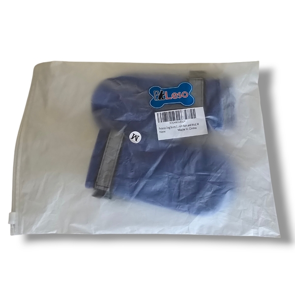 NEW 💙 PETLESO Blue Neoprene Weatherproof Dog Paw Protection Boots - Picture 10 of 16